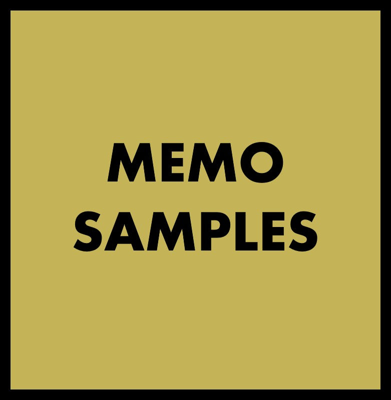 MEMO SAMPLES