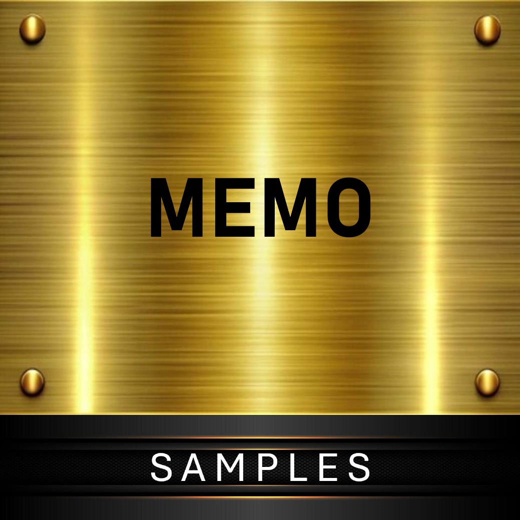 MEMO SAMPLES